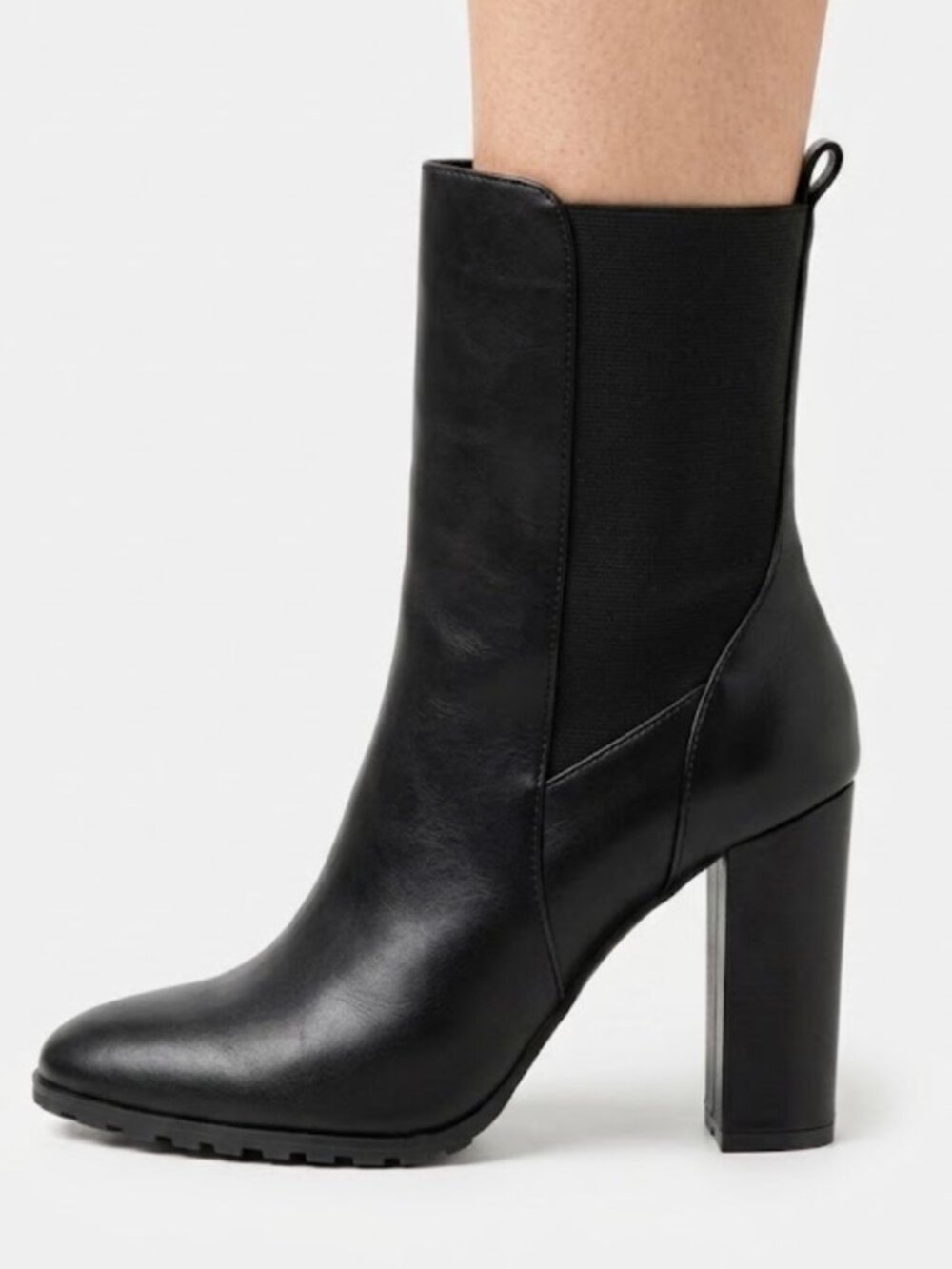 NEW French Connection Jenna Vegan Leather Heeled Boots